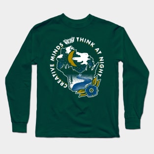 Creative Minds Think at Night- Midwest Love Long Sleeve T-Shirt